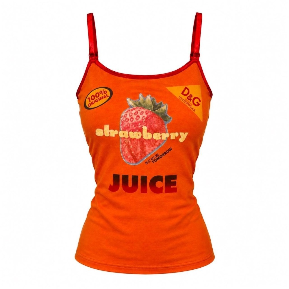 Dolce & Gabbana Vintage "Strawberry Juice" RARE Tank